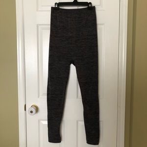 Thyme Maternity Leggings - Fleece Lined Grey - S/M